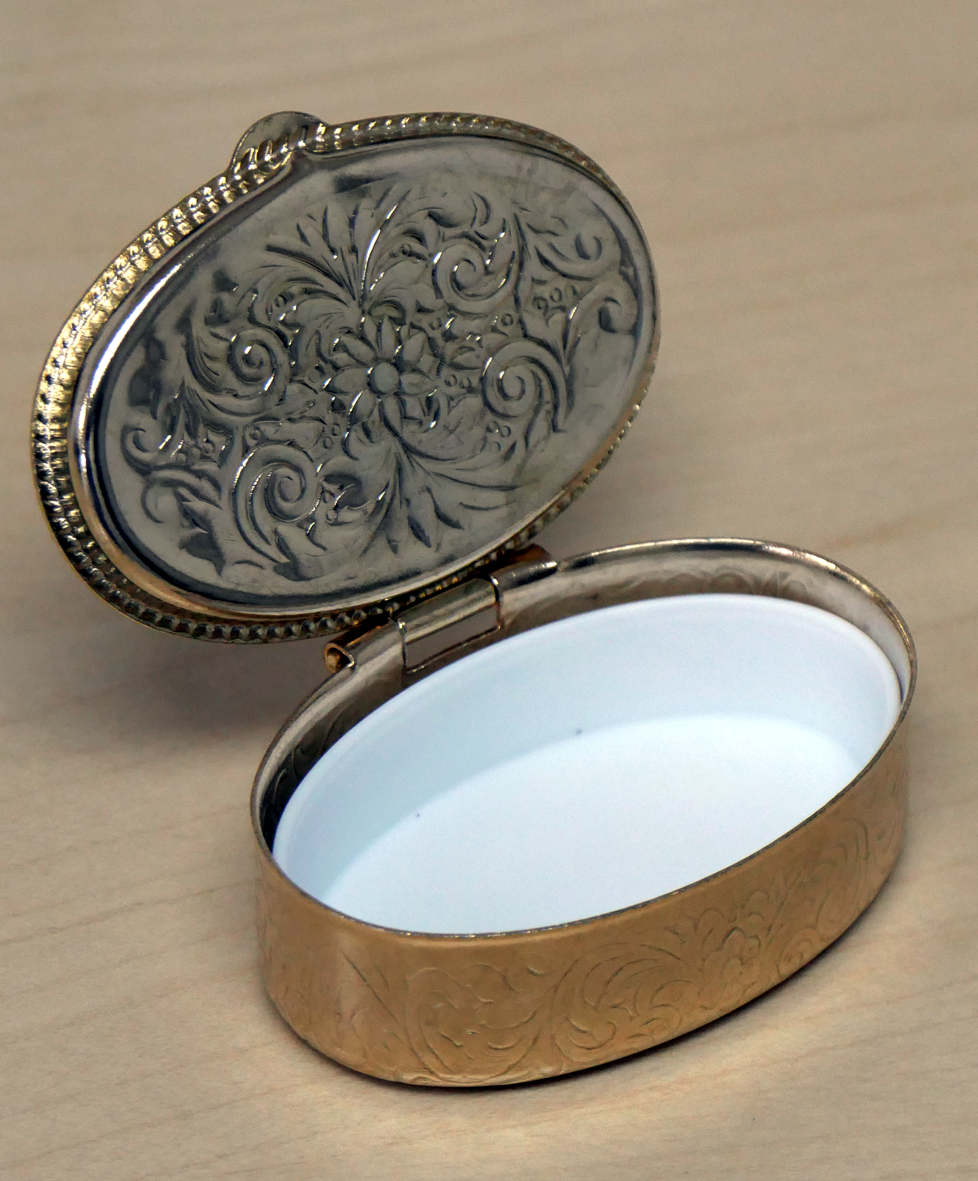 Rosenkranzdose Motiv "Schutzengel/Brücke" – Bild 2