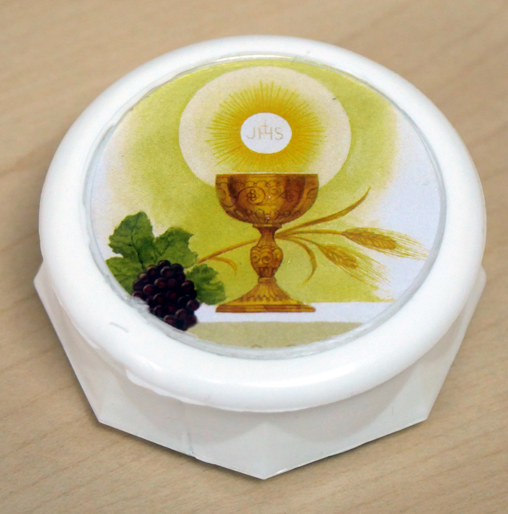 Rosenkranzdose Motiv "Schutzengel/Kelch" – Bild 2