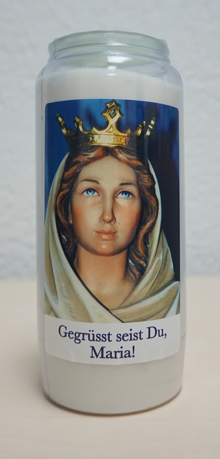 Kompolichtkerze Wachs Motiv "Kaiserin Maria"